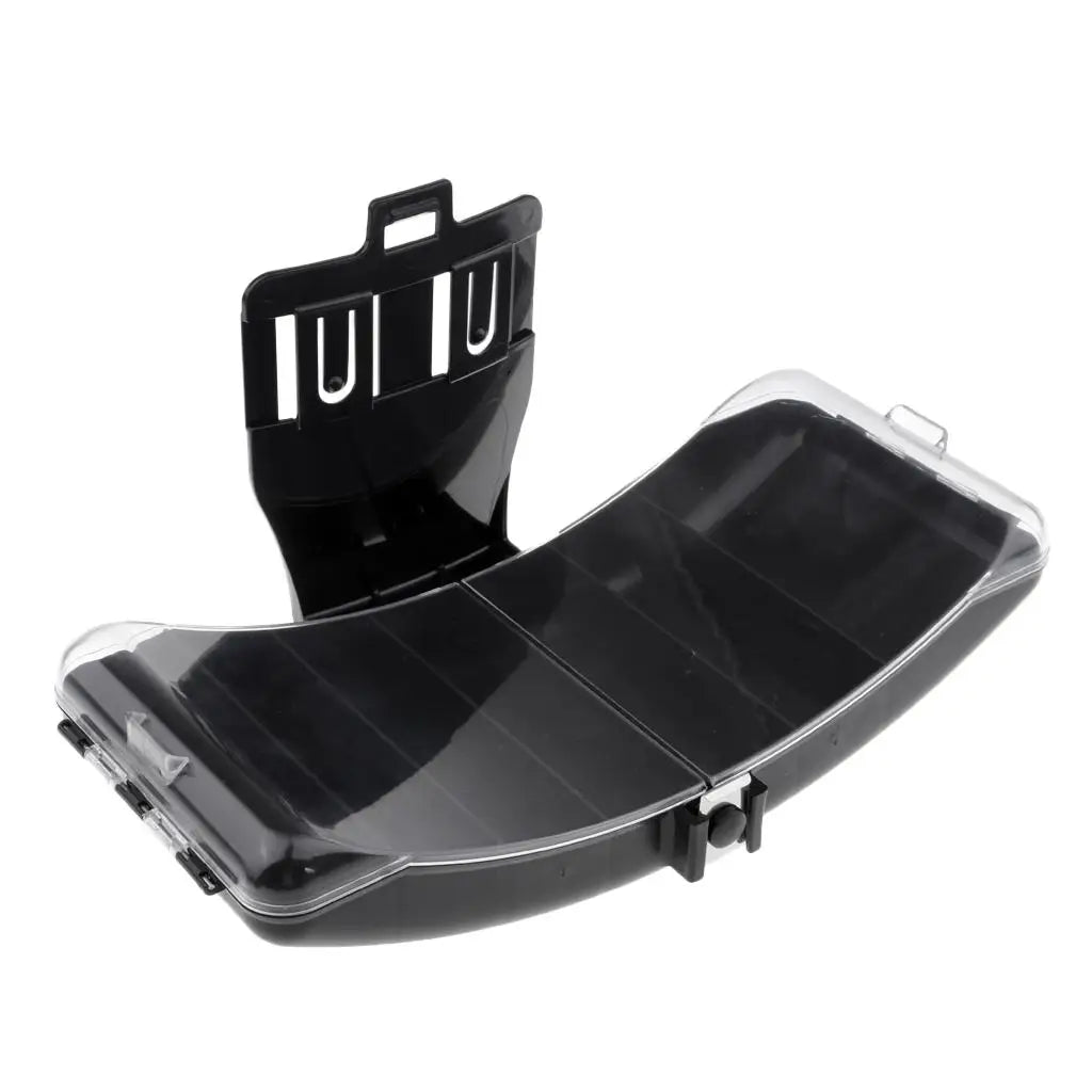 Portable Fishing Box Lure Baits Hook Bag Fishing Tackle Box Organizer - Black