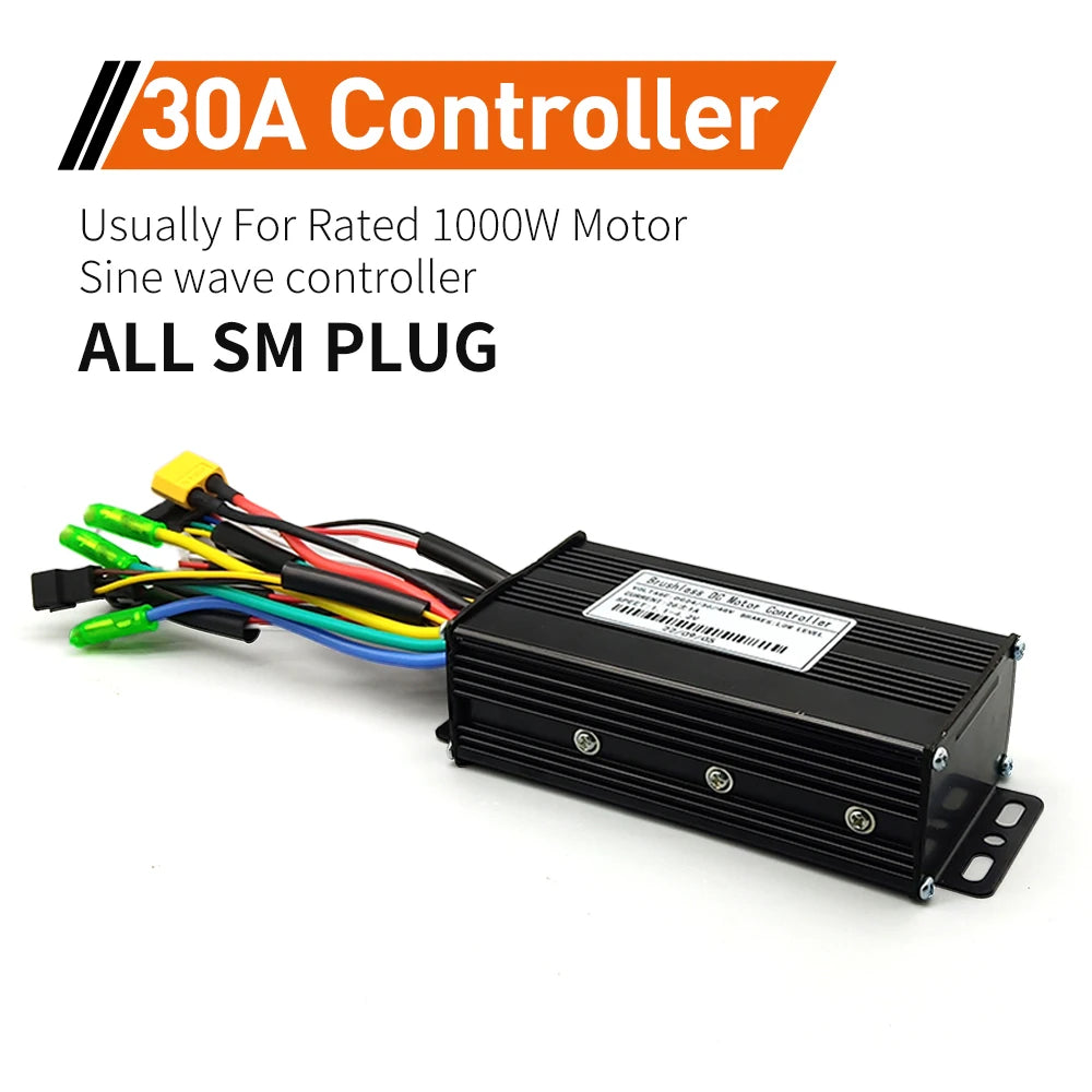 Ebike SineWave Three mode controller 24V-52V 17A 26A 30A 40A 45A TFT Display  throttle Hall unlimited motor 350W-2000W Moto