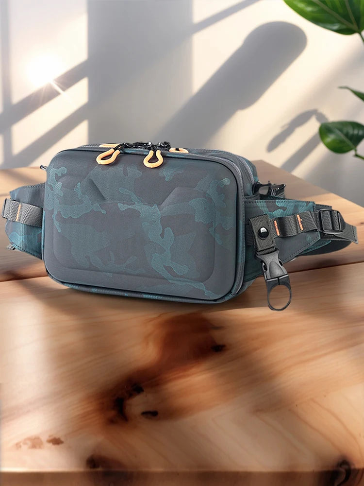 Waist Bag Waterproof Fishing Fanny Pack with Adjustable Belt Fishing Shoulder Bag for Outdoor Hiking Fishing