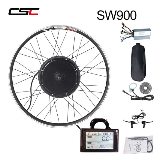 CSC 48V 1000W/1500W Gearless Electric bike Conversion Kit EBike 20" 24" 26" 27.5" 29"MTB Front Rear Hub Motor bicycle Wheel kit