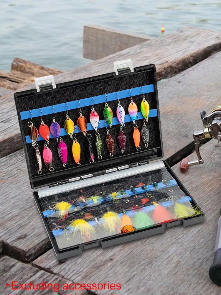 Double Sided Fishing Tackle Box Fishing Bait Tackle Storage Case Fishing Lure Box for Fishing Lovers