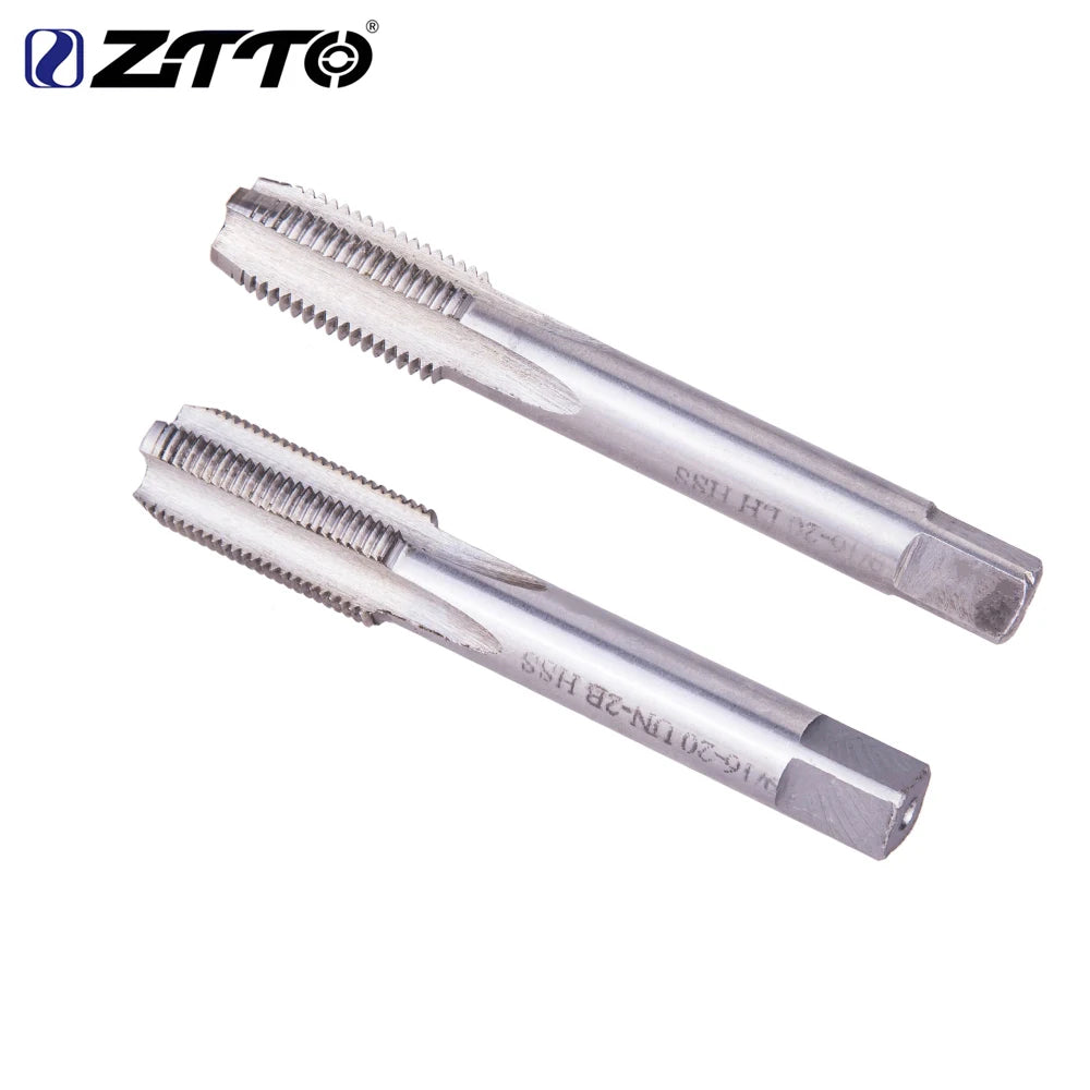 ZTTO Bicycle Crank Tapping Threading Tool Crank Pedal Thread Tapping Device Crankset 9/16 Inch Driver Screw Hole Tool Steel