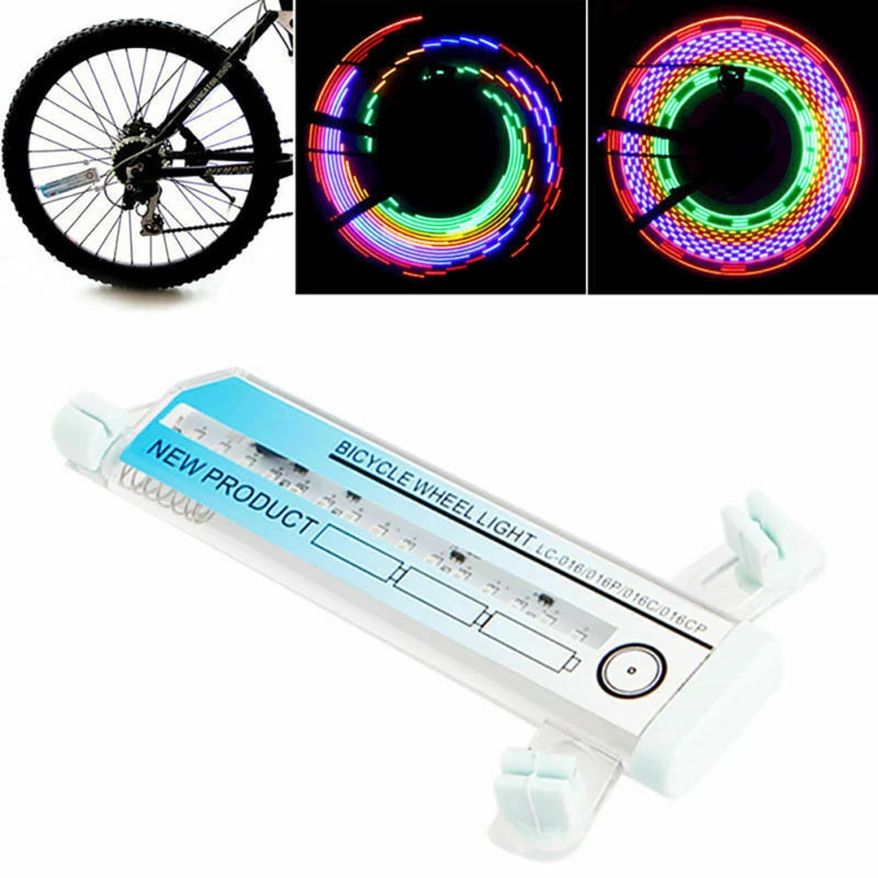 2PCS Bicycle Tire Light LED Spoke Lamp for Cycling Wheel Flash Warning Night Riding Double Sided Waterproof Outdoor Bike