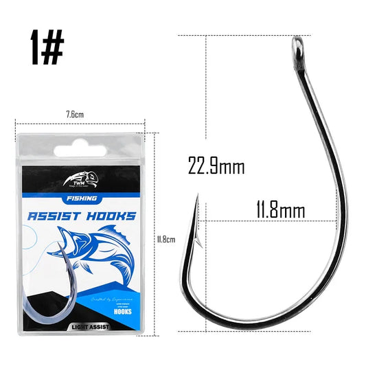20/50Pcs 8003 Lure Fishhook 3#-3/0# Fishing Hooks High Carbon Steel Barbed Soft Bait Worm Hooks for Carp Fishing Accessories