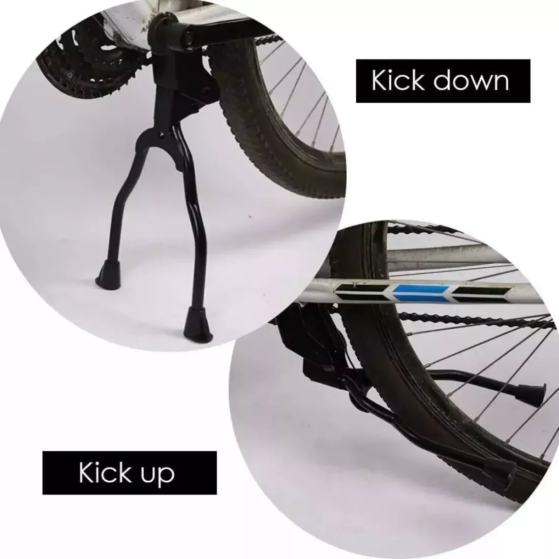 Bicycle Kickstand Mountain Bike  Stainless Steel Foldable Double Leg Kickstand Intermediate Stand 24-29 Inches Bicycle Parts