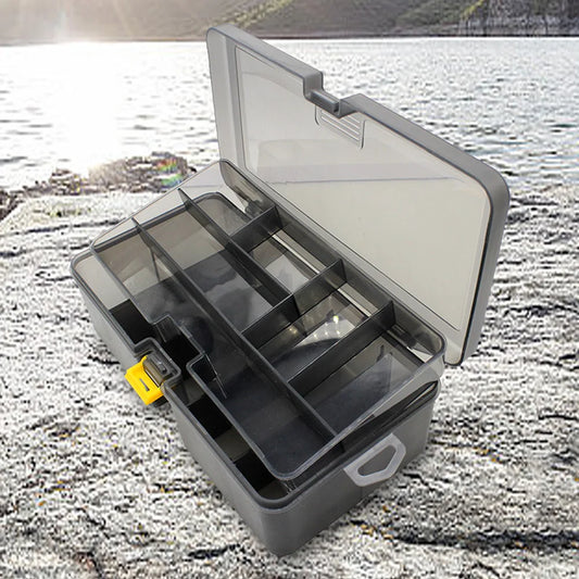 Double Layer Bait Lure Hook Accessories Box Waterproof Plastic Lures Hook Minnow Bait Storage Case Multifunctional Fishing Tool