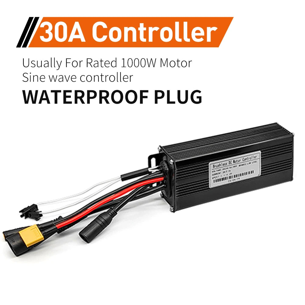 Ebike SineWave Three mode controller 24V-52V 17A 26A 30A 40A 45A TFT Display  throttle Hall unlimited motor 350W-2000W Moto
