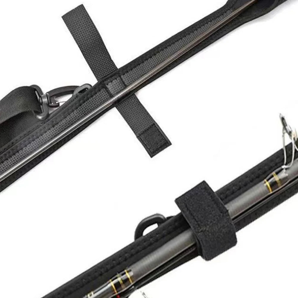 Fishing Rod Carry Strap Adjustable Fishing Rod Protective Bags Portable Wear-resistant Fastener Tie Fishing Accessories