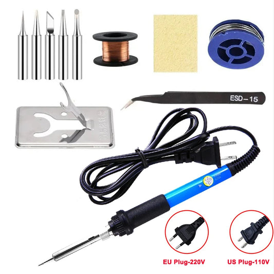 Adjustable Temperature Electric Soldering Iron 110V(US plug) /220V(EU Plug) 60W  Soldering Iron Welding Solder Repair Tool