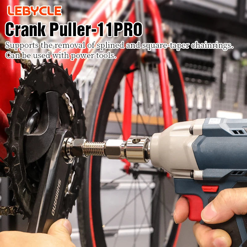 LEBYCLE Bicycle Crank Puller Tool Bike Crank Extractor Removal Bike Bottom Bracket Axis Remover Bike Crankset Repair Tools